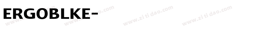 ERGOBLKE字体转换
