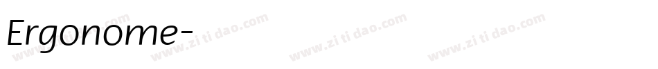 Ergonome字体转换