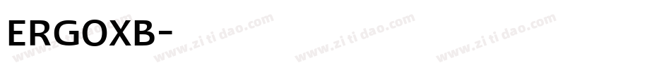 ERGOXB字体转换