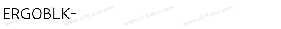 ERGOBLK字体转换