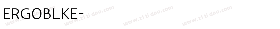 ERGOBLKE字体转换