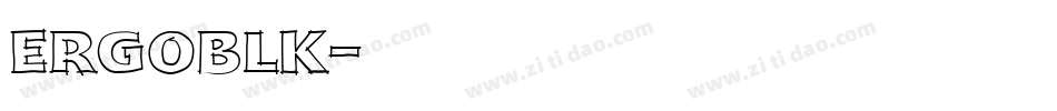 ERGOBLK字体转换