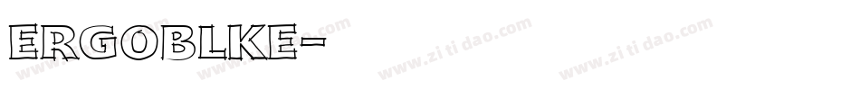 ERGOBLKE字体转换
