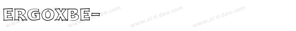 ERGOXBE字体转换
