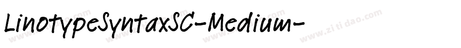 LinotypeSyntaxSC-Medium字体转换