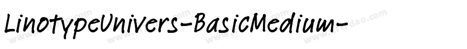 LinotypeUnivers-BasicMedium字体转换