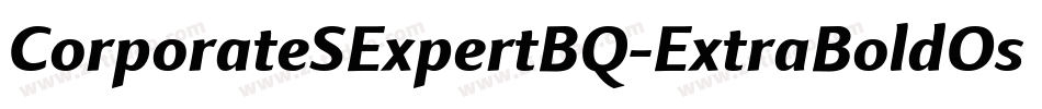 CorporateSExpertBQ-ExtraBoldOsF字体转换