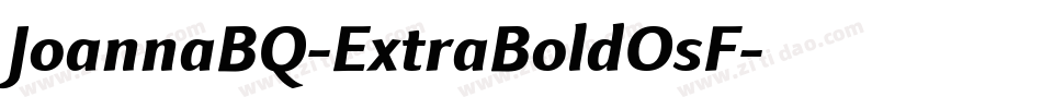 JoannaBQ-ExtraBoldOsF字体转换