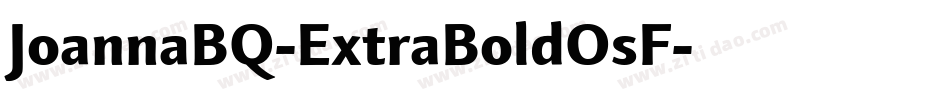 JoannaBQ-ExtraBoldOsF字体转换