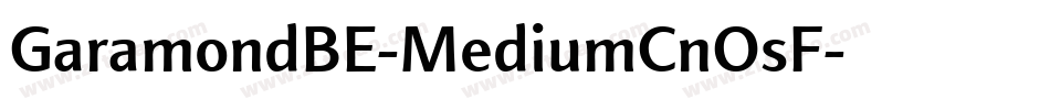 GaramondBE-MediumCnOsF字体转换