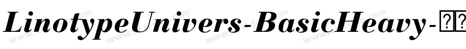 LinotypeUnivers-BasicHeavy字体转换