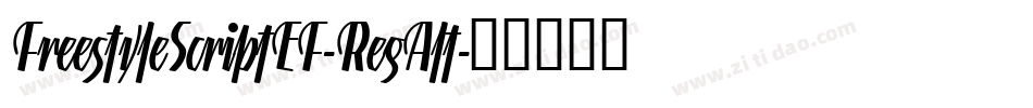 FreestyleScriptEF-RegAlt字体转换