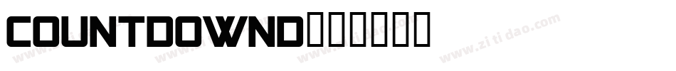 CountdownD字体转换