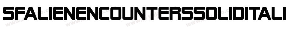 SfAlienEncountersSolidItalic-PZxB字体转换