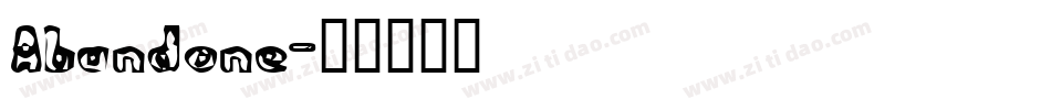 Abandone字体转换