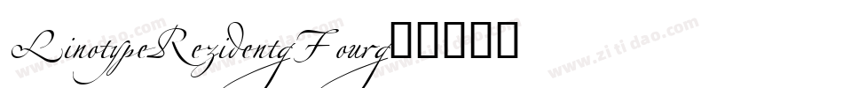 LinotypeRezident-Four字体转换