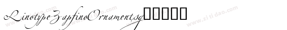 LinotypeZapfinoOrnaments字体转换