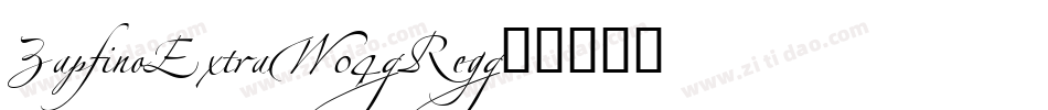 ZapfinoExtraW04-Reg字体转换