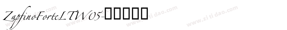 ZapfinoForteLTW05字体转换