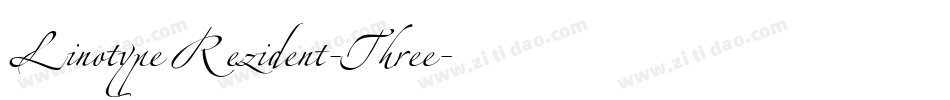 LinotypeRezident-Three字体转换