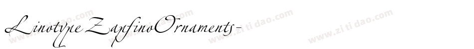 LinotypeZapfinoOrnaments字体转换