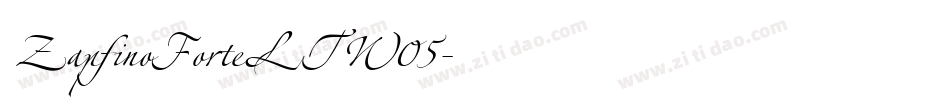 ZapfinoForteLTW05字体转换