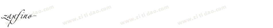 zapfino字体转换