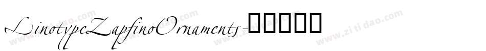 LinotypeZapfinoOrnaments字体转换