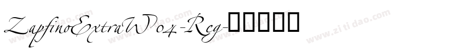 ZapfinoExtraW04-Reg字体转换