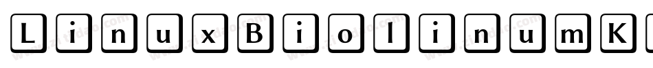 LinuxBiolinumKeyboard-j7KR字体转换