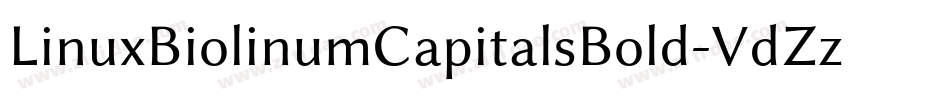 LinuxBiolinumCapitalsBold-VdZz字体转换