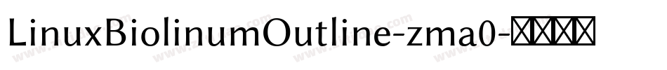 LinuxBiolinumOutline-zma0字体转换