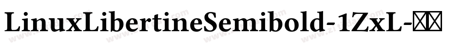 LinuxLibertineSemibold-1ZxL字体转换