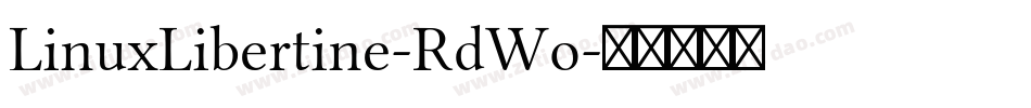 LinuxLibertine-RdWo字体转换