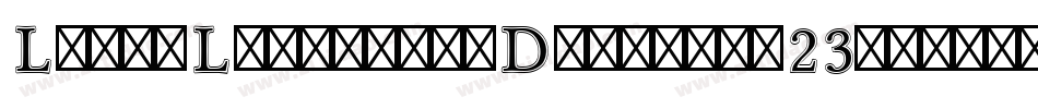 LinuxLibertineDisplay-23pl字体转换