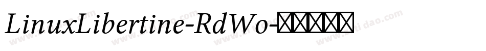 LinuxLibertine-RdWo字体转换
