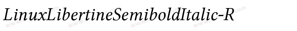 LinuxLibertineSemiboldItalic-RdWM字体转换