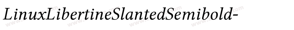 LinuxLibertineSlantedSemibold-YOpj字体转换 LinuxLibertineSlantedSemibold-YOpj字体转换