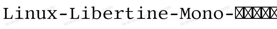 Linux-Libertine-Mono字体转换