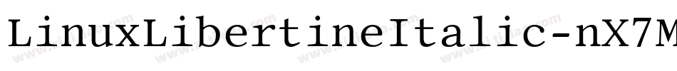 LinuxLibertineItalic-nX7M字体转换