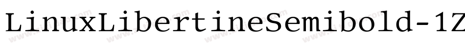LinuxLibertineSemibold-1ZxL字体转换