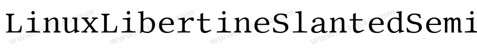 LinuxLibertineSlantedSemibold-YOpj字体转换 LinuxLibertineSlantedSemibold-YOpj字体转换