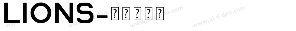 lions字体转换