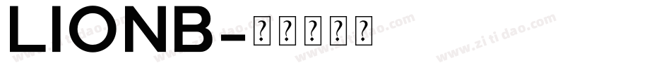 lionb字体转换