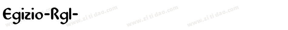Egizio-Rgl字体转换
