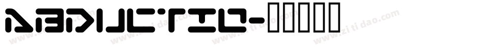 ABDUCTIO字体转换