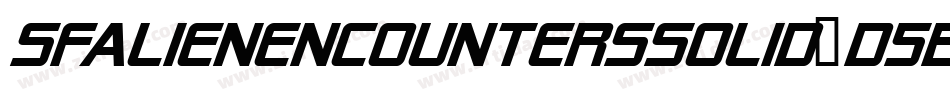 SfAlienEncountersSolid-d5BR字体转换