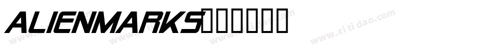 alienmarks字体转换