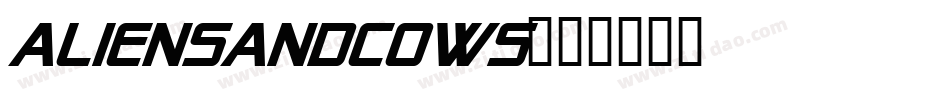 aliensandcows字体转换