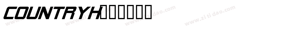 countryh字体转换